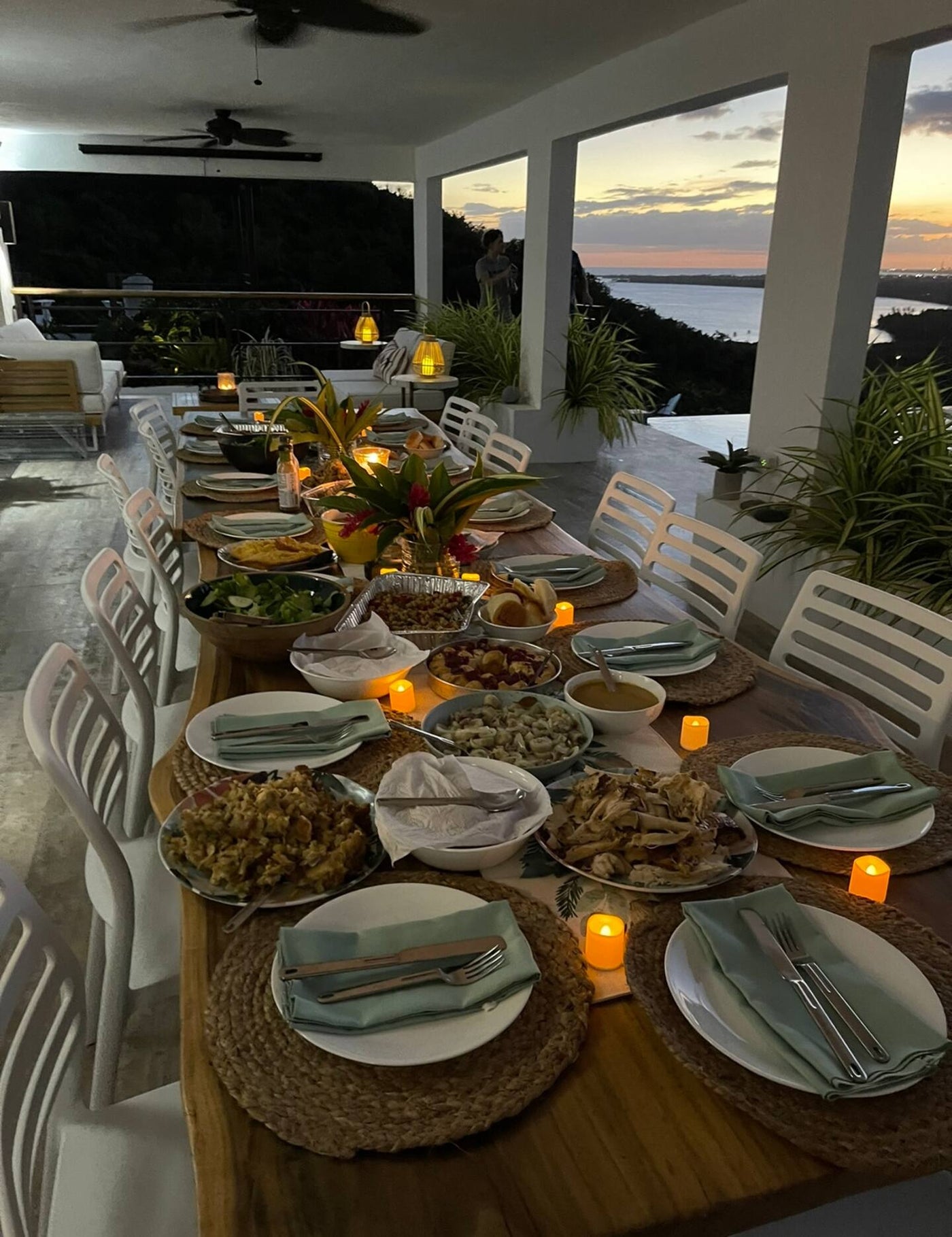 PRX Club patio, pool, and Caribbean views